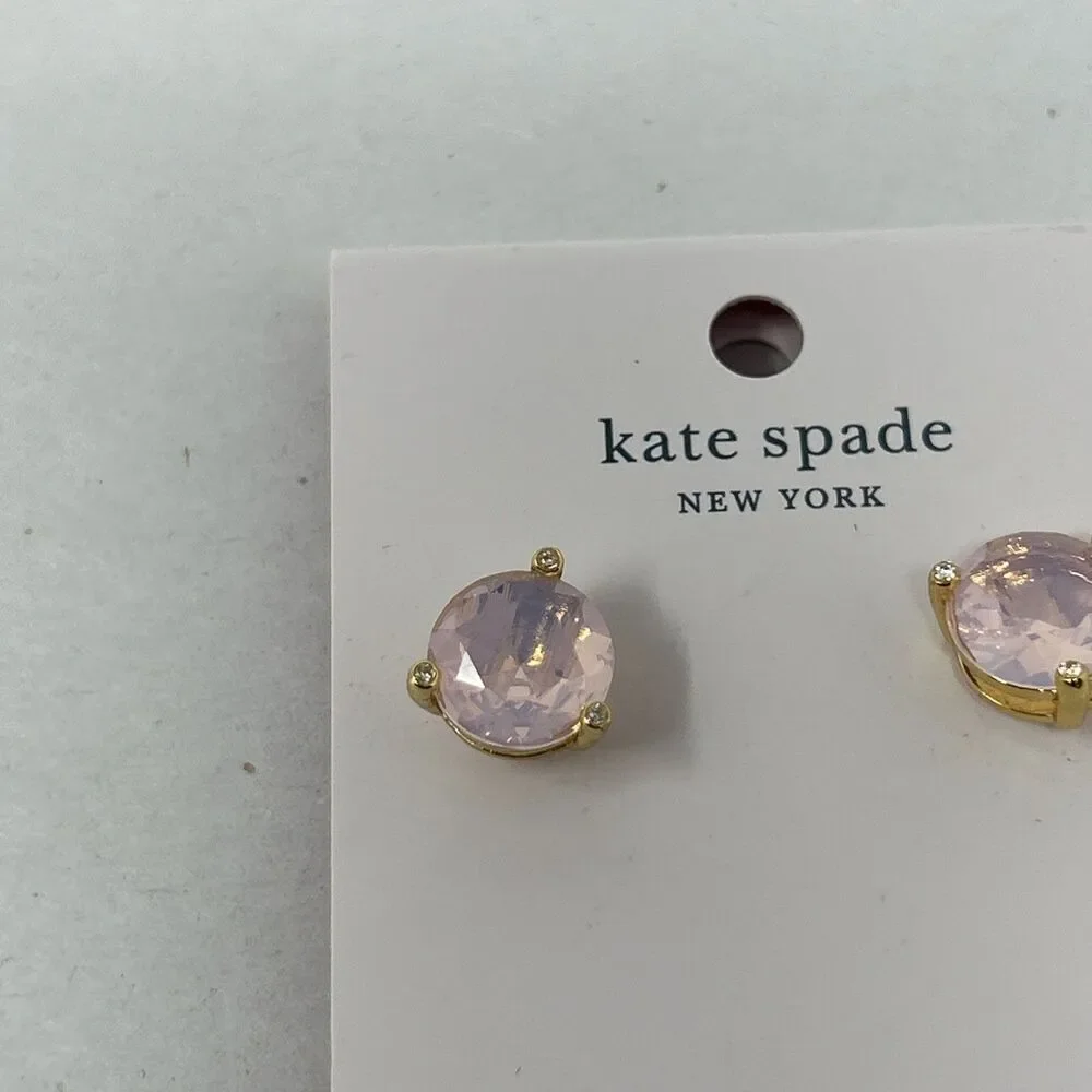Kate Spade New York Rise And Shine Stud Earrings Pink Opal New